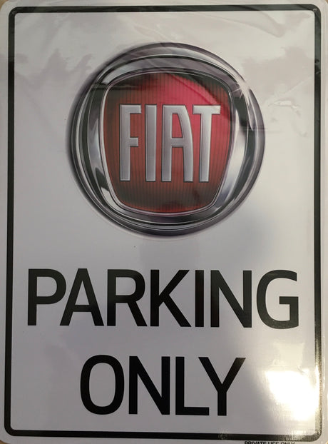 Cedule Fiat PARKING ONLY