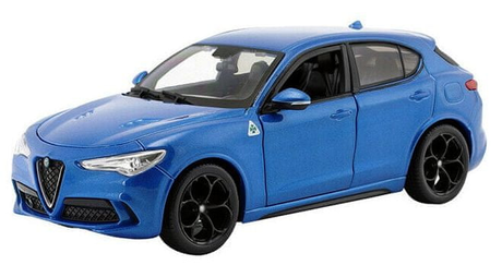 Model Alfa Romeo Stelvio Q4 Quadrifoglio 1:24 modré
