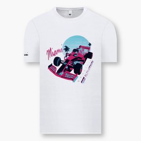 Tričko Scuderia AlphaTauri Miami GP 2022 – bílé