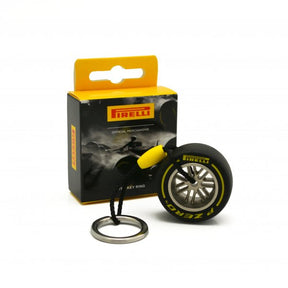 F1 Tech klíčenka Pirelli TYRE 18 žlutá
