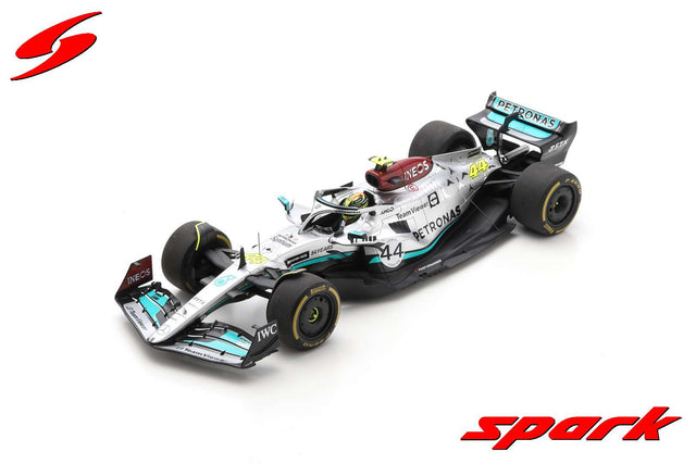 Model Spark Mercedes AMG Petronas W13 E Lewis Hamilton v měřítku 1:18, GP Belgie 2022