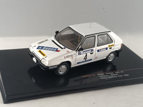 Model IXO Škoda Favorit 136L N.4 Rallye Valašská Zima 1989