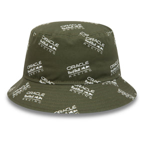 Red Bull Racing F1 AOP Bucket Hat – Olive