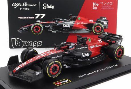 Model Alfa Romeo F1 C43 Bburago #77 Valtteri Bottas 2023 v měřítku 1:43 Signature