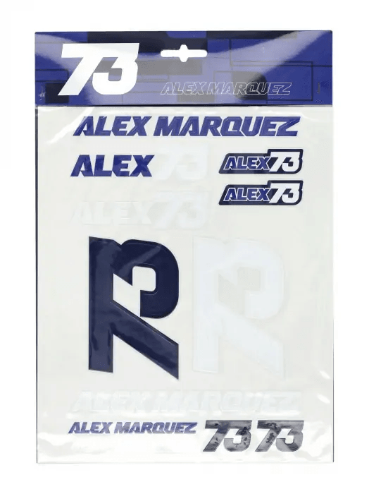 Velké balení samolepek Alex Marquez 73