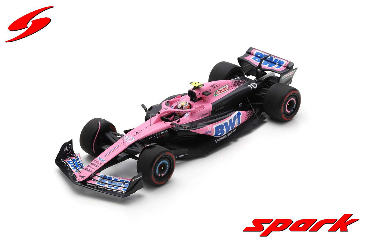 Model Spark BWT Alpine F1 Team A523 Pierre Gasly v měřítku 1:18, GP Bahrajnu 2023