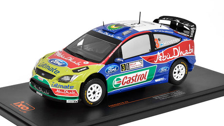 Model IXO Ford Focus RS WRC č. 3 2009 Rally Sardinia M. Hirvonen