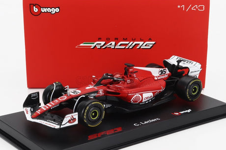 Model Scuderia Ferrari SF-23 Bburago #16 Leclerc Las Vegas 2023 v měřítku 1:43 Signature