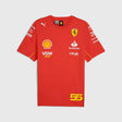 Týmové tričko Carlos Sainz - Scuderia Ferrari F1 červené