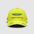 Týmová kšiltovka Aston Martin F1 Team Fernando Alonso – limetková