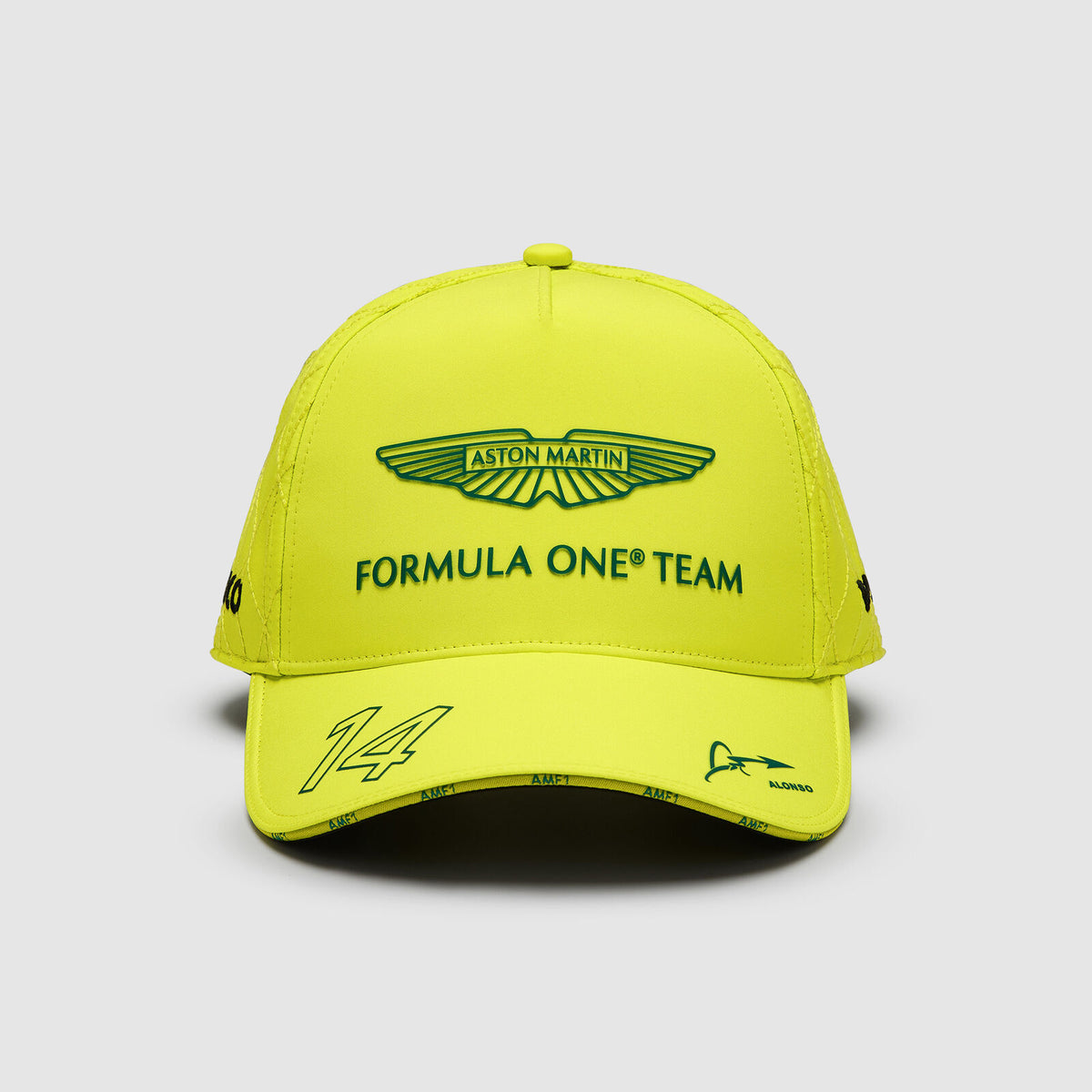 Týmová kšiltovka Aston Martin F1 Team Fernando Alonso – limetková