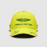 Týmová kšiltovka Aston Martin F1 Team Fernando Alonso – limetková