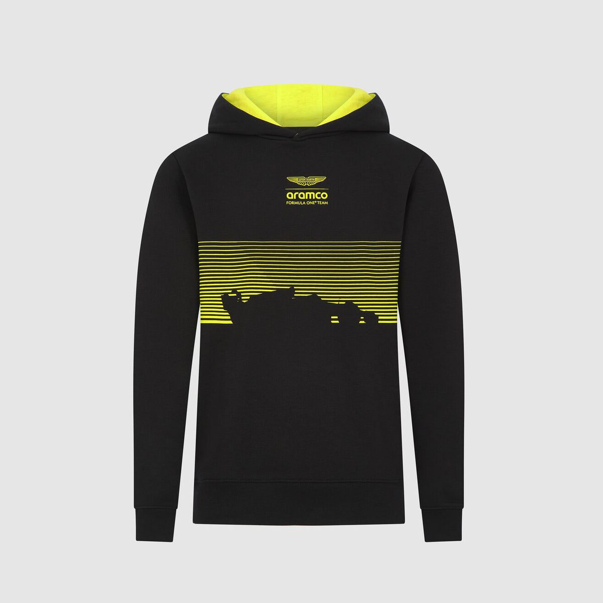 Aston Martin F1 Team dětská fanouškovská mikina GRAPHIC černá - 152 CM