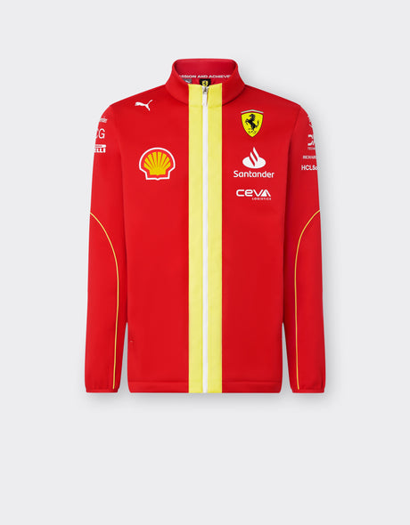Týmová softshell bunda Scuderia Ferrari F1 červená