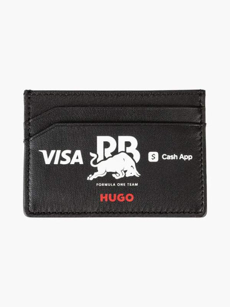 Kožené pouzdro na karty HUGO - Visa Cash App RB černé