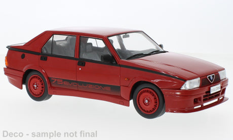 Model Alfa Romeo 75 Turbo Evoluzione červená