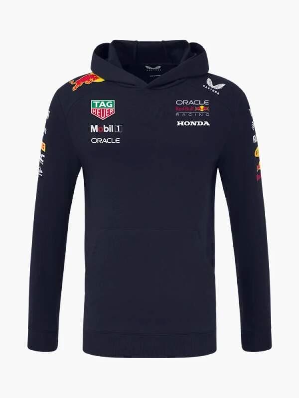 Týmová mikina s kapucí Oracle Red Bull Racing s logy sponzorů