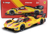Model Bburago Ferrari 499P č. 83 Le Mans 2024 v měřítku 1:18, AF Corse