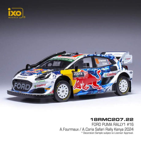 Model IXO Ford Puma Rally1, WRC, Safari Rally Keňa 2024, #16