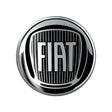 Fiat logo samolepka 3D černá 58mm