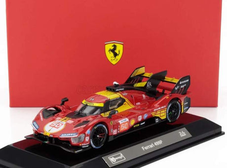 Model Bburago Ferrari 499P #50, vítěz Le Mans 2024