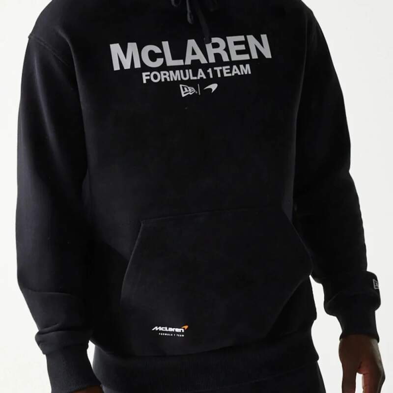 Volnočasová mikina McLaren F1 NE WRDMARK černá - oversize
