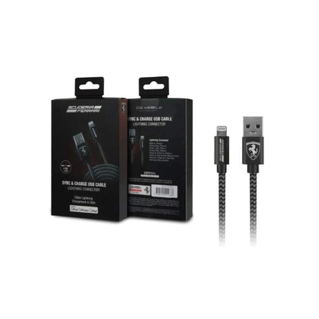 Scuderia Ferrari nabíjecí kabel pro IPHONE - Lightning černý