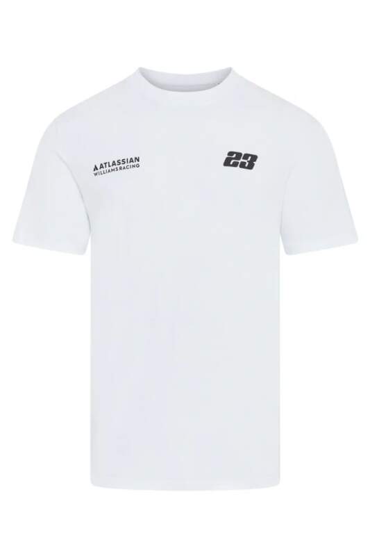 Fanouškovské tričko Alex Albon - Williams Racing F1 bílé - XXL