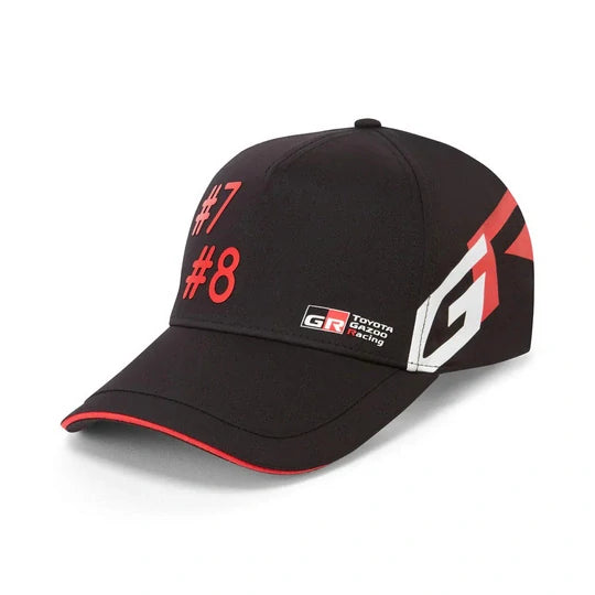 Týmová kšiltovka Toyota GAZOO Racing WEC #7 #8 – černá