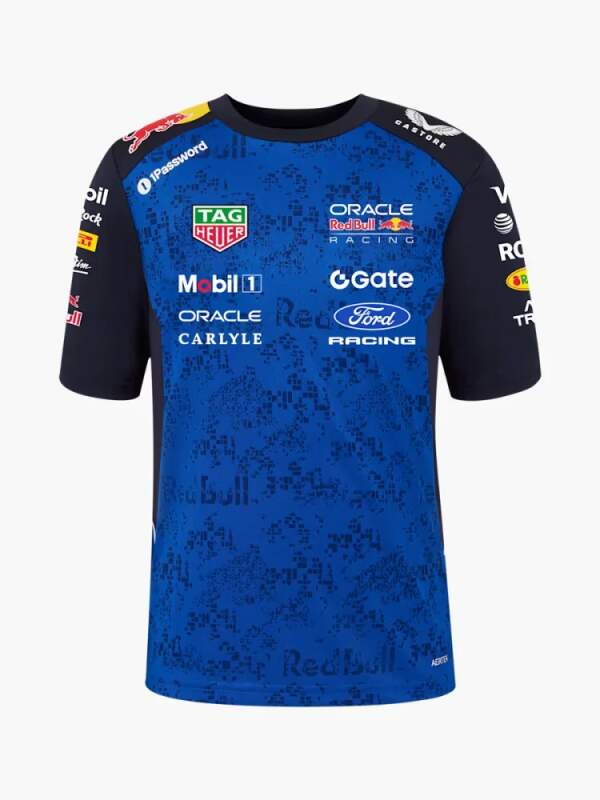Dětské tričko Oracle Red Bull Racing s logy sponzorů - týmová edice