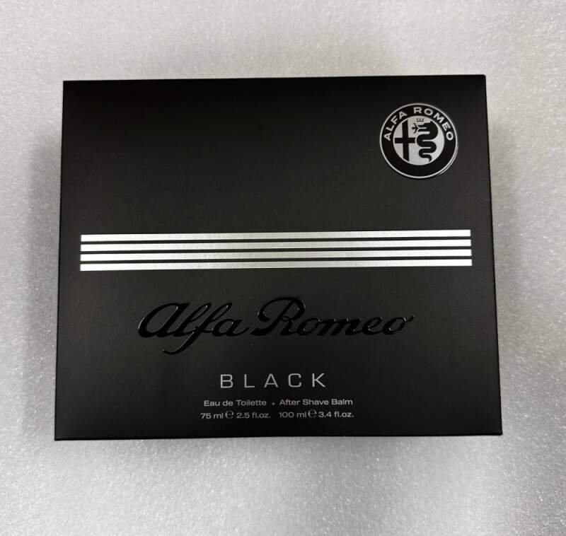 Alfa Romeo Black Eau De Toilette 75 ml + After Shave balzám 100 ml dárková sada