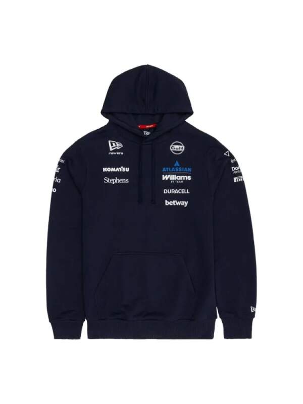 Mikina s kapucí Williams F1 Team s logy sponzorů - týmová edice