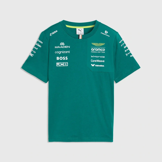 Dětské tričko Aston Martin F1 Team 2026 – zelené