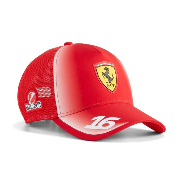Síťovaná kšiltovka Charles Leclerc Scuderia Ferrari F1 x Puma - týmová edice