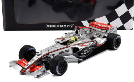Model Minichamps McLaren MP4/21 Lewis Hamilton v měřítku 1:18 - Jerez test 2006