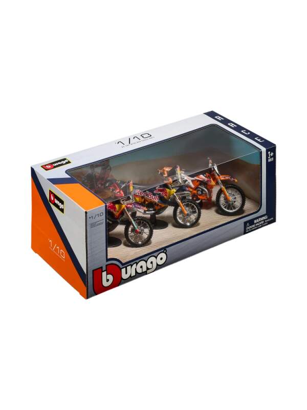 Set 3 motocyklů KTM Red Bull Racing BBurago