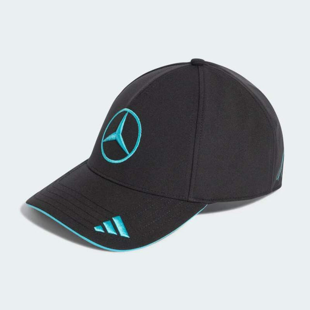 Černá kšiltovka George Russell Mercedes AMG Petronas F1 x Adidas - týmová edice