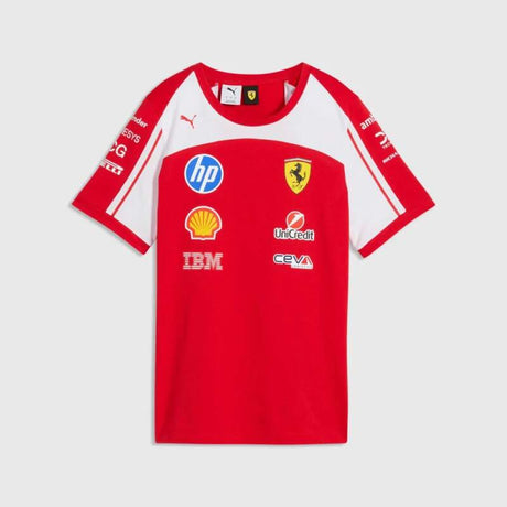 Dámské tričko Scuderia Ferrari F1 x Puma s logy sponzorů - týmová edice