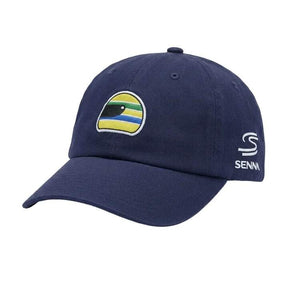 Ayrton Senna kšiltovka Helmet tmavě modrá