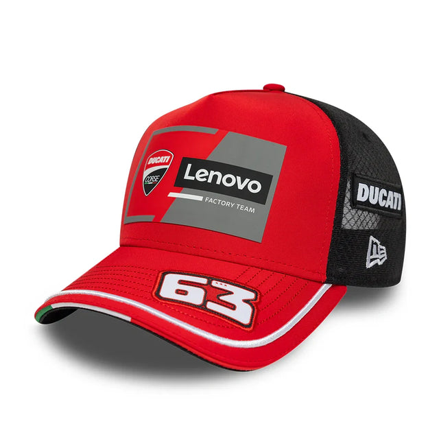Kšiltovka Ducati Lenovo Team Pecco Bagnaia #63 2026 – červená