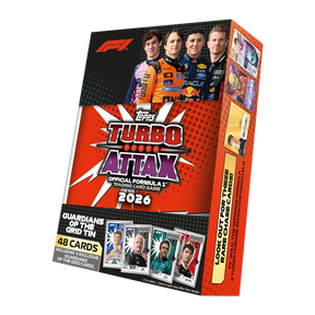Topps Turbo Attax Formula 1 2026 – plechovka Mega Tin Guardians of the Grid