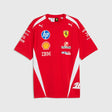 Tričko jezdce Scuderia Ferrari F1 x Puma Charles Leclerc #16 – červené, oversized