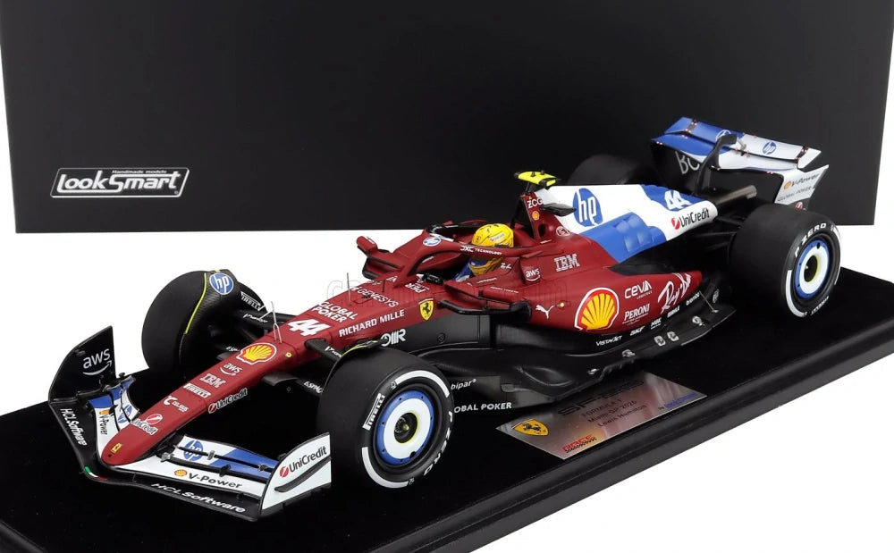 Model LookSmart Scuderia Ferrari SF-25 L. Hamilton v měřítku 1:18 – Miami GP 2025