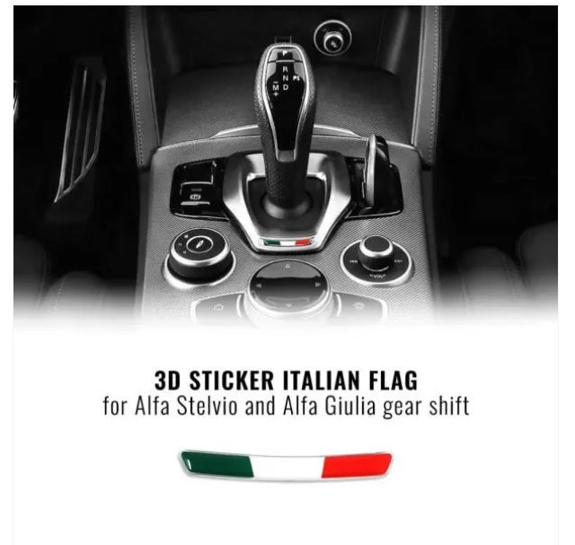 Samolepka italské vlajky pro Alfa Romeo Giulia a Stelvio