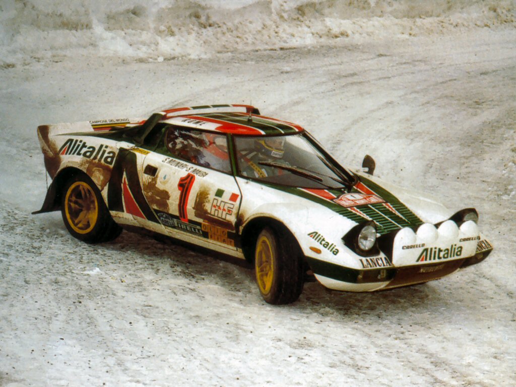 Model Lancia Stratos HF, č. 1, Alitalia, MS v rallye, Rallye Monte Carlo, vítěz Rallye Monte Carlo, série s figurkami, S. Munari/S. Maiga, 1977