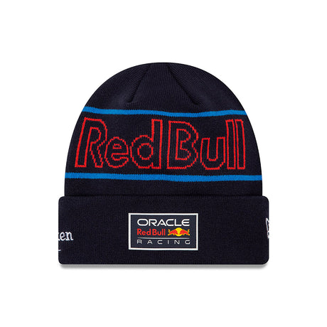Týmová zimní čepice Max Verstappen - Red Bull Racing F1 tmavě modrá