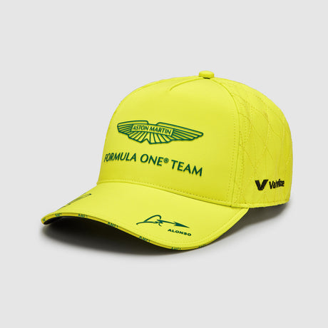 Týmová kšiltovka Aston Martin F1 Team Fernando Alonso – limetková