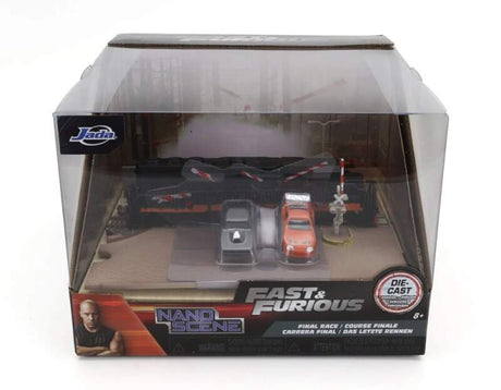 Diorama - Rychle a Zběsile Toyota Supra - Dodge Charger