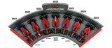 Set 7 modelů Scuderia Ferrari 1:43 BBurago - Leclerc / Sainz