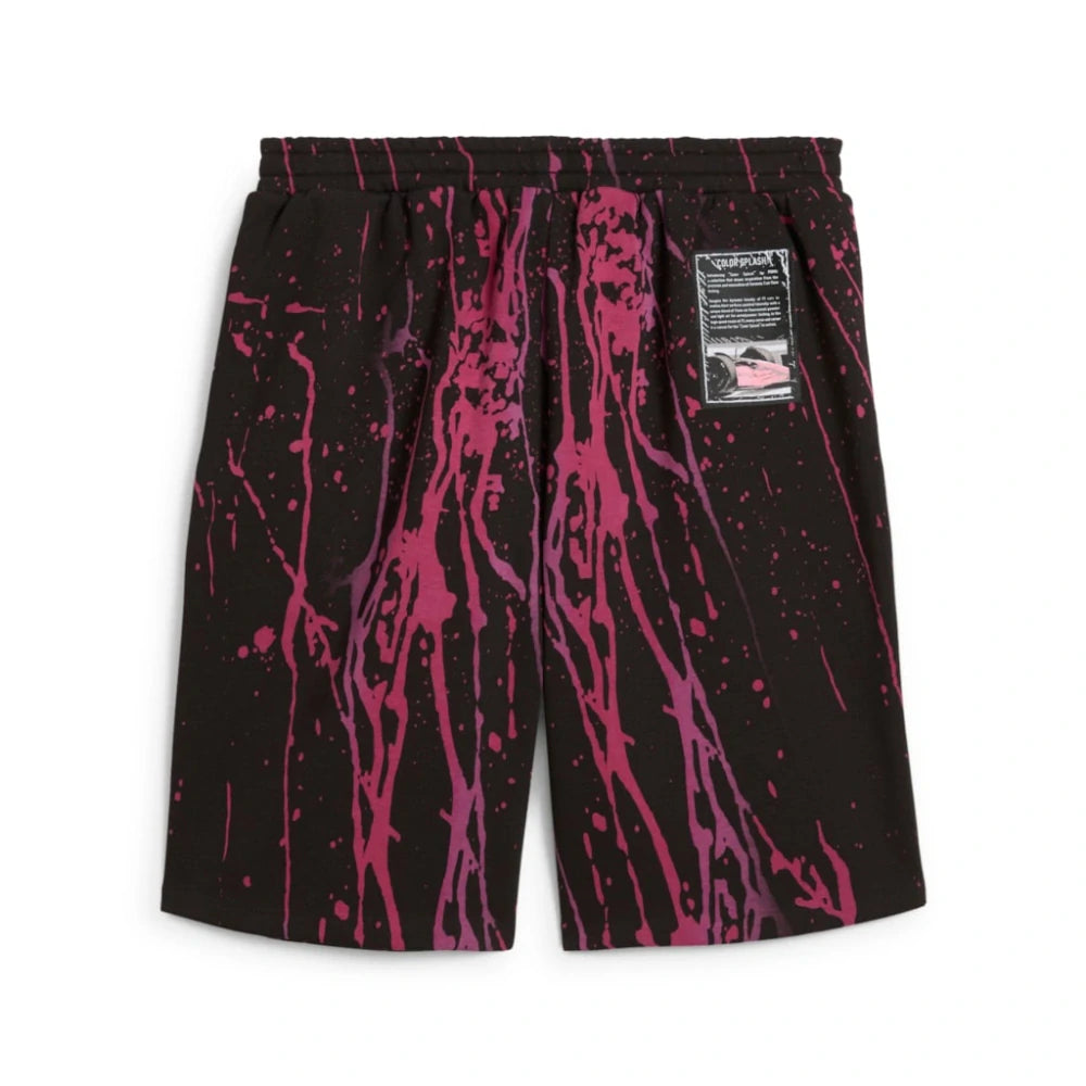 Šortky Puma Formula 1 Splash – černo-růžové